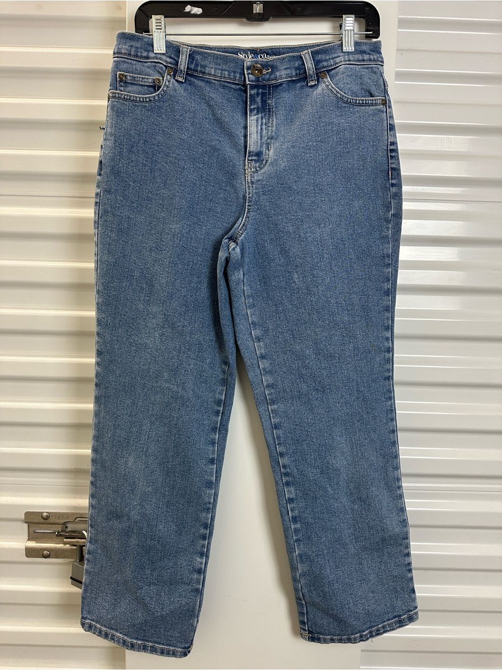 Style & Co. Medium Light Blue Straight Leg Women's Jeans